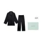 [Gift Box Set]White Pure Flower Double-Breasted Lace-Up Women's Matching Set