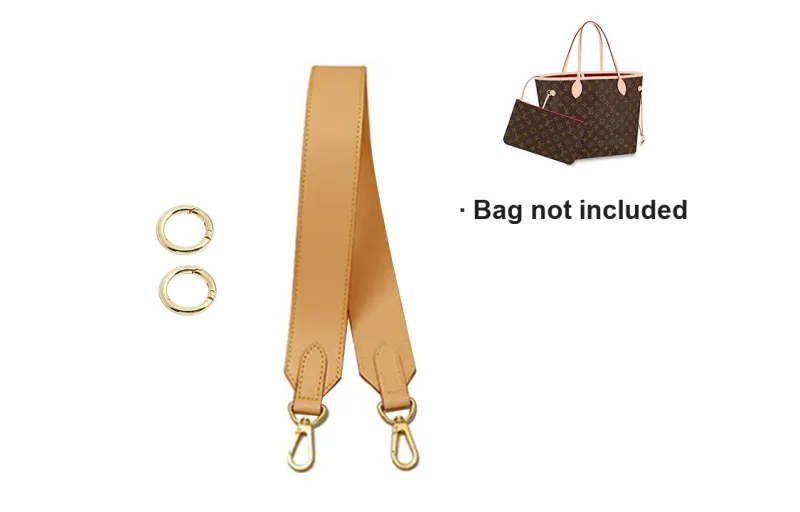 Ingenuity Handmade Cow Leather Accessory Bag Strap Women's Beige/Amber/Brown/Black-2