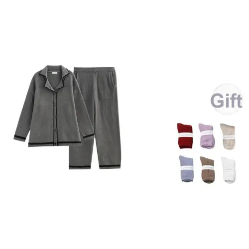 Same Language Пижамный комплект Женские Чернила Перо-серый