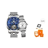 Natural Blue Dial+Natural White Dial Couple Watch