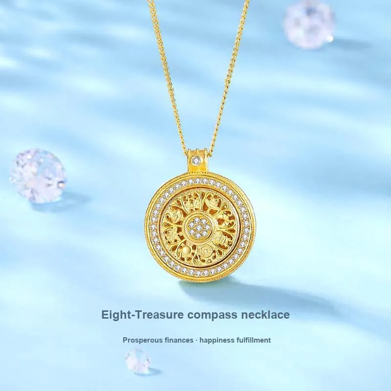 KADER 925 Sterling Silver Necklaces Women's Gold-1