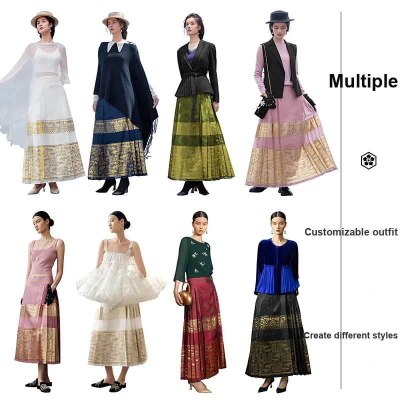A LIFE ON THE LEFT Casual Long Skirt Women's-22