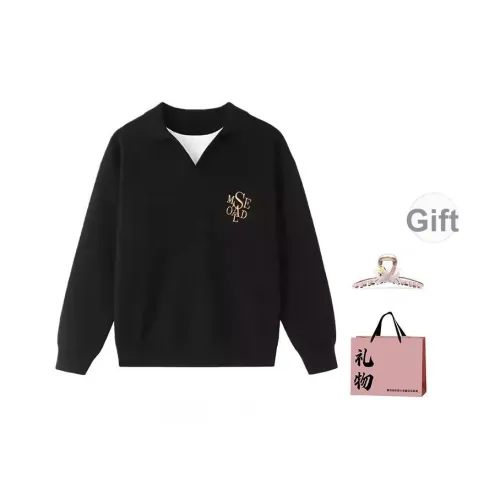 BAIDAIFEI Черный + Эксклюзивная сумка для покупок + Заколка-краб Унисекс Трикотаж