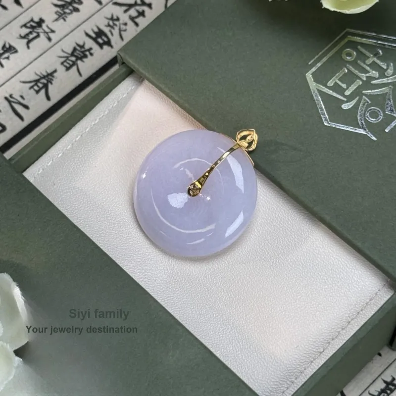 SIYIJIA Ice Glutinous Jadeite Pendants Unisex-3