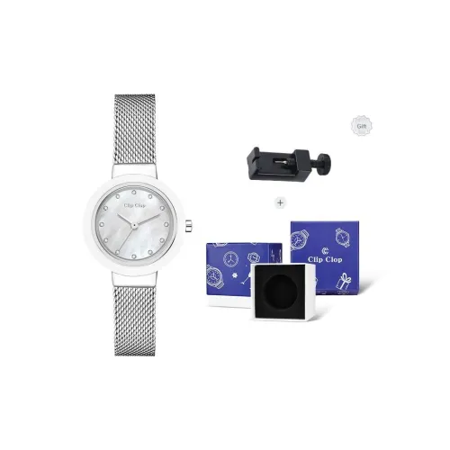 Clip Clop Кварцевый Movement Унисекс Часы 30MM Белые