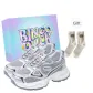 Silver+Exclusive Shoe Box+Gift Socks