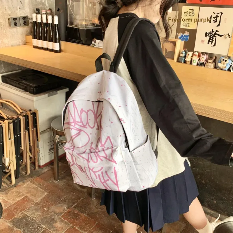 PAIBLOKS Waterproof Fabric Backpack Unisex Multicolor-10
