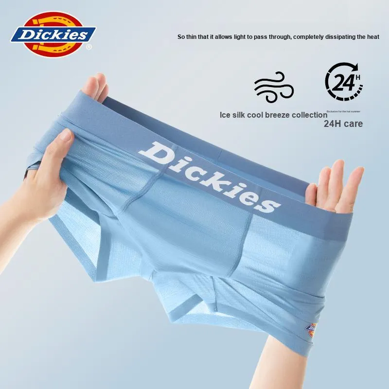Dickies Underpants Men's Mulberry Silk Lightweight Breathable Skin Nourishing Mid Rise Sweatpants Gift Box Set 3 Pack-8