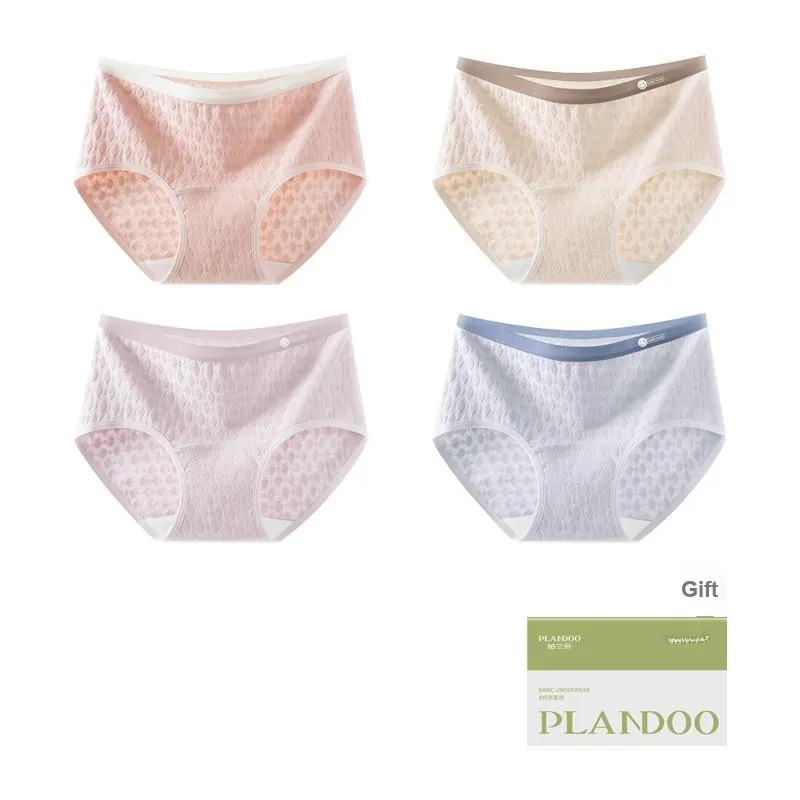 PLANDOO Underpants Women's Shopping Bag 4 Pack-8