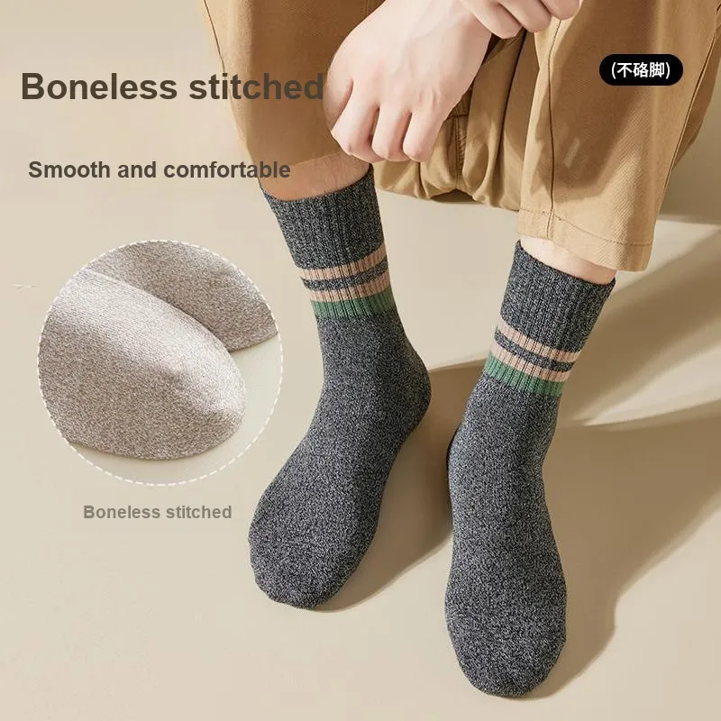 MIIOW Mid Calf Socks Men's 5 Pack-33