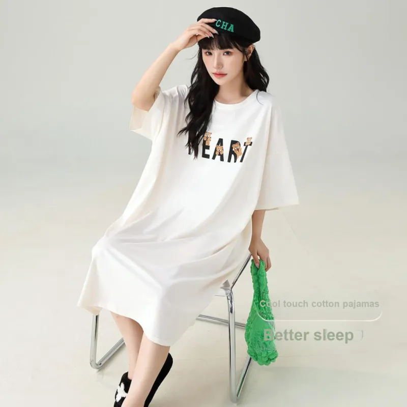 Nodos Shield Nightgown Women's Milk White-1