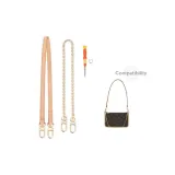 Vegetable Tanned Leather 60cm+Decorative Chain 40cm+d Buckle Modified