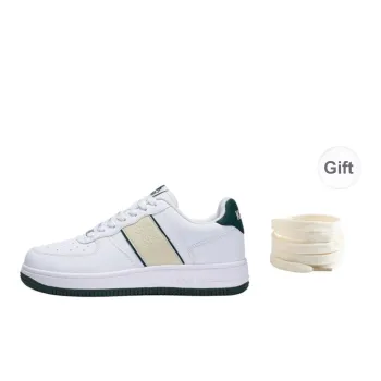 Kappa Thermal Slip Resistant Lightweight Low Top Skateboard Shoes Unisex White