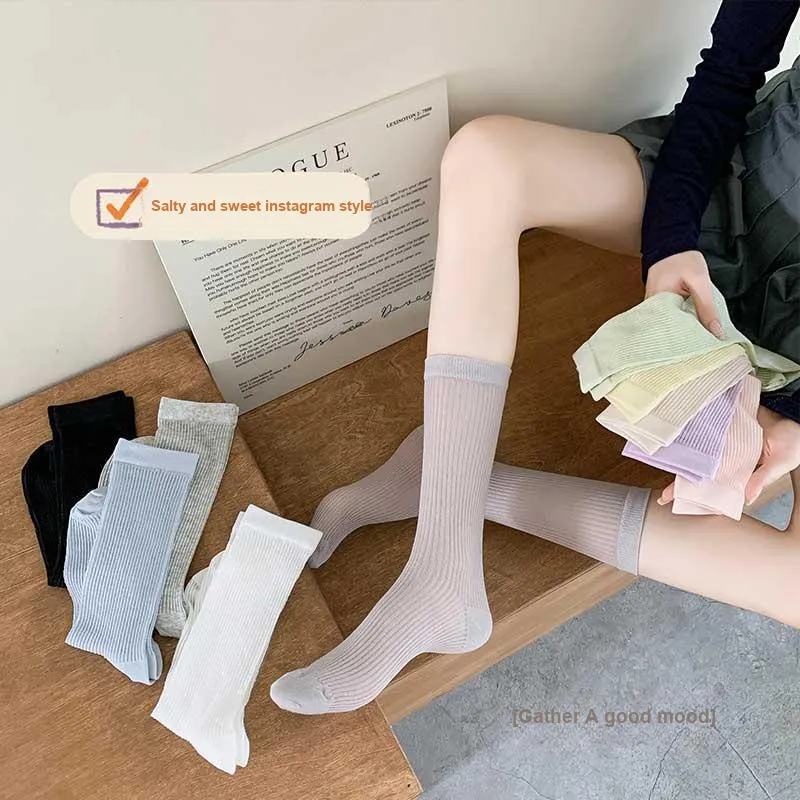 SOIE Mid Calf Socks Women's Combo Set-8