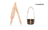 Saumur BB Vegetable Tanned Leather 1.8cm Width Adjustable 61-76cm[Includes Shoulder Pads]
