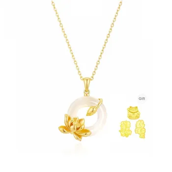 HAPPY BEAN Chalcedony Necklaces Women's