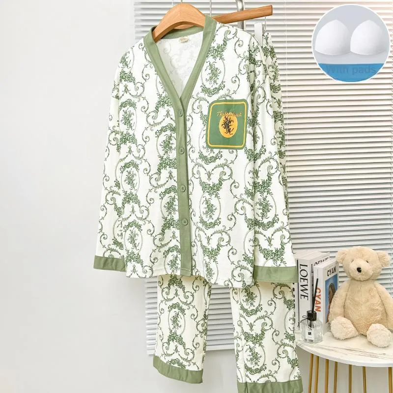 Sleeping Beauty Pajama Set Women's Green-3