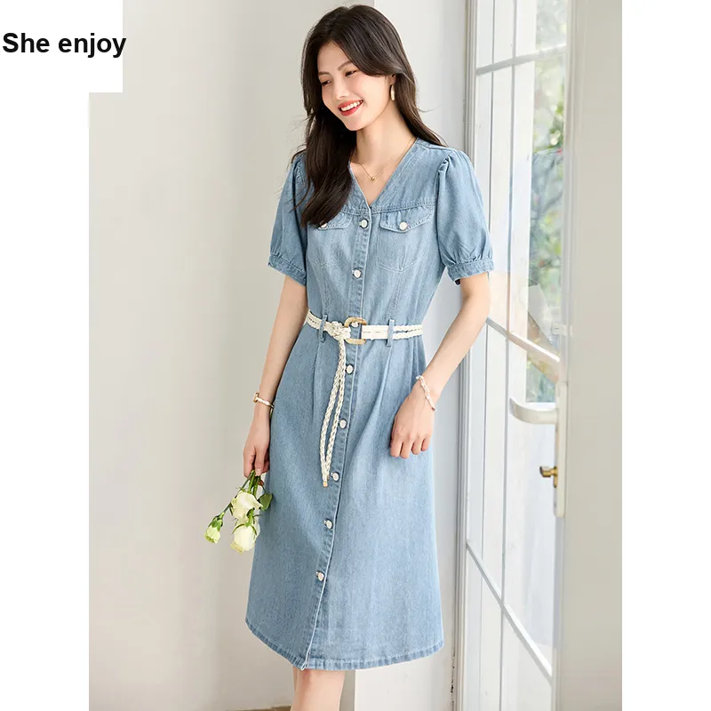 She Enjoys Short Sleeved Dress Women's-4