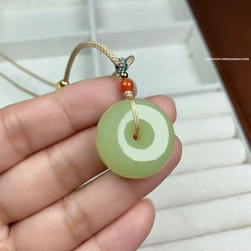 KUNYUYAO Hetian Jade Pendants Pale Greenish White Jade Unisex-54