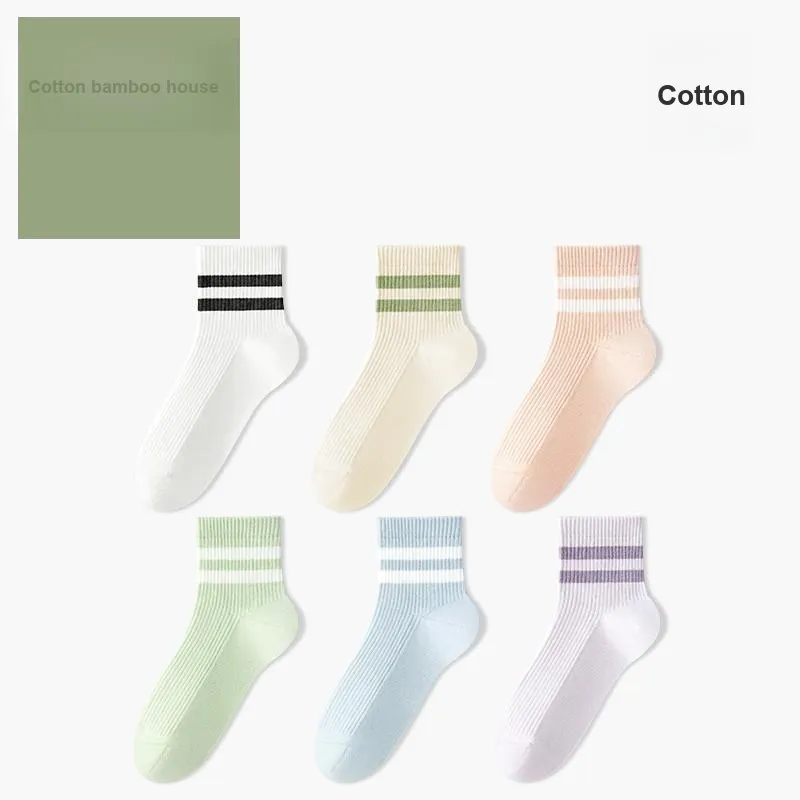 B&C.Room SS24 Mid Calf Socks Women's 5 Pack-13