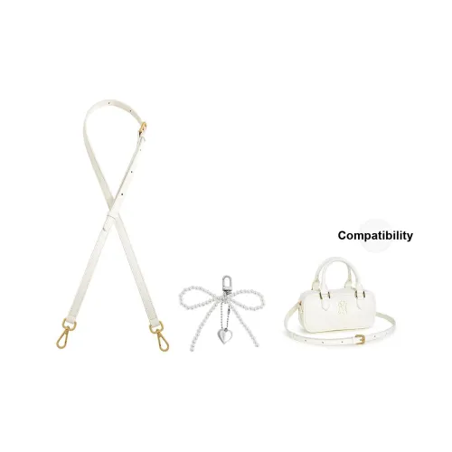 Lan Bao Fan Сумка из коровьей кожи с ремешком унисекс цвет экрю