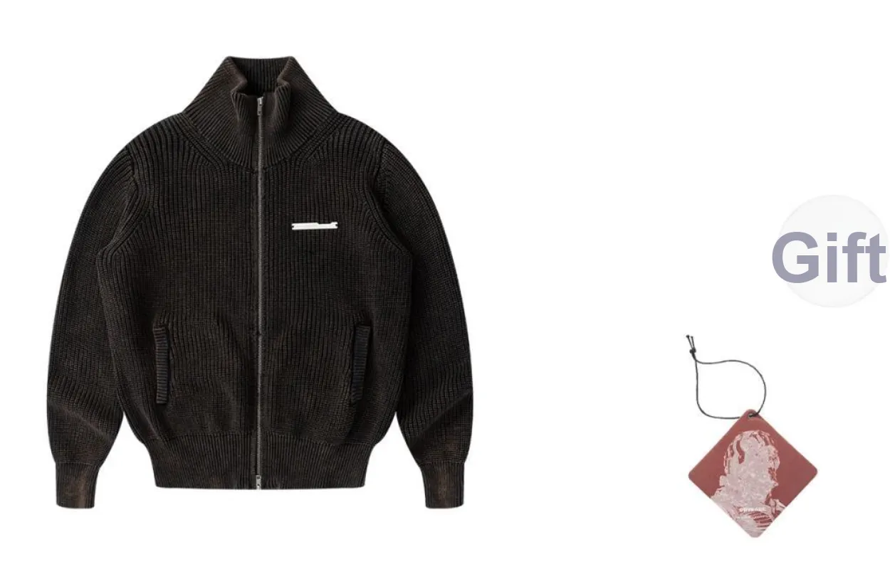 ENSHADOWER Sweater Coat Unisex Brown Black