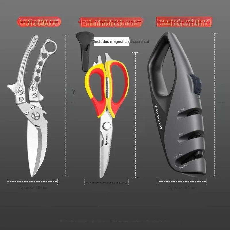 Mad Shark Household Scissors Silver-1