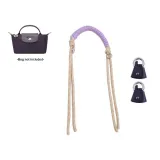 Purple Braided String+Berry Purple Silver Button Set