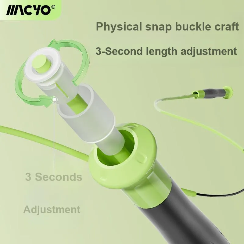 MACYO Fitness Training Non Countable Jump Ropes Students PVC Rubberized Cord PP+Silicone Controller-1
