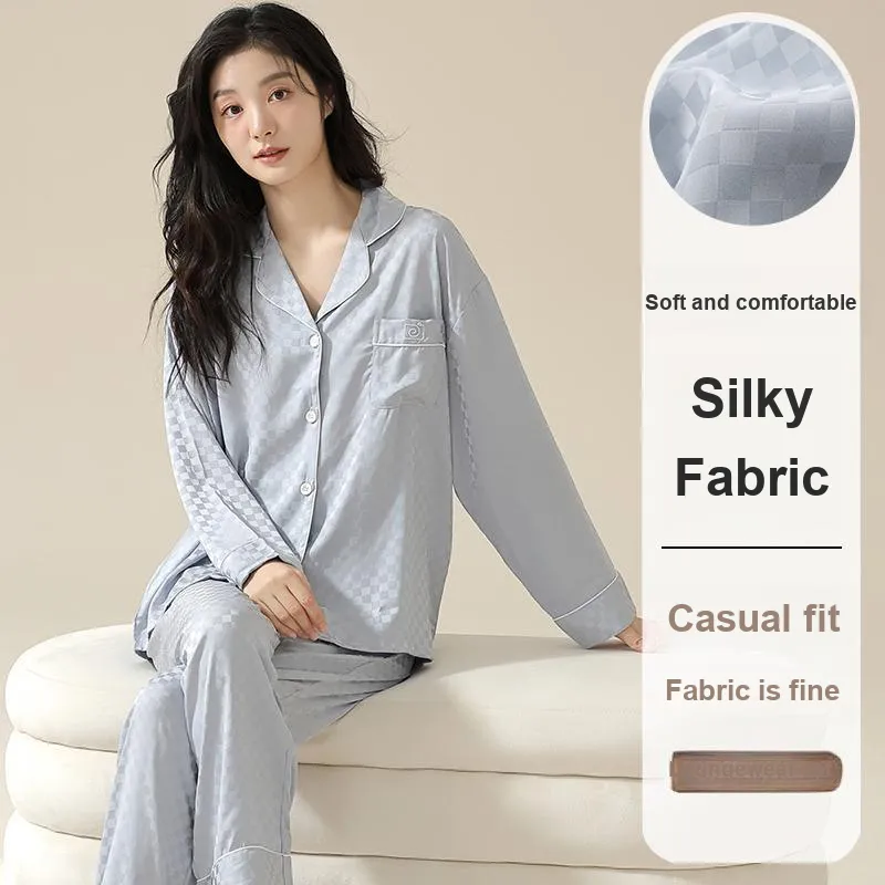 XIAFENYAN Pajama Set Women's Blue-1