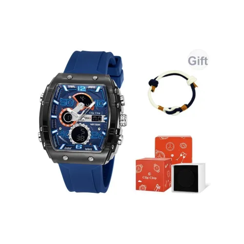 Clip Clop Электронный механизм Мужские часы 50 мм Черный