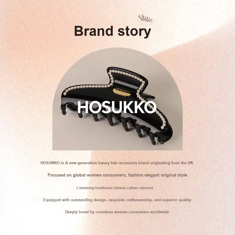 HOSUKKO Acetate Plate Hair Clips Unisex-5