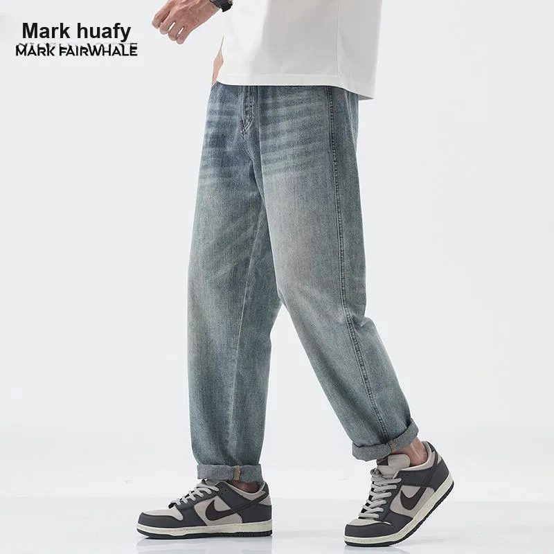 FAIRWHALE Jeans Unisex Blue Gray-3