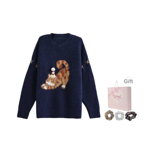 SNBL Темно-синий женский трикотаж