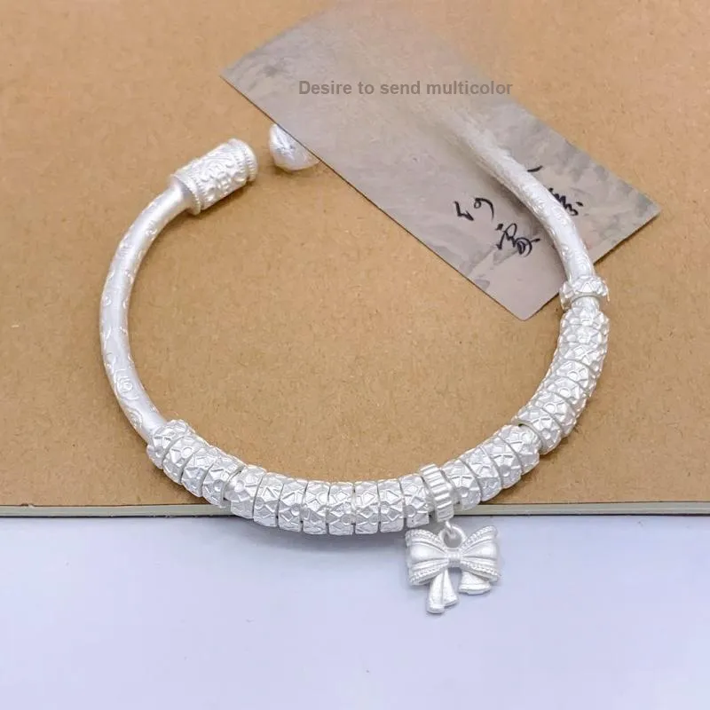 RURA S999 Fine Silver Bangles Women's Silver-1