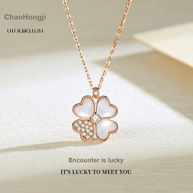CHAOHONGJI 925 Sterling Silver Necklaces Women's-1
