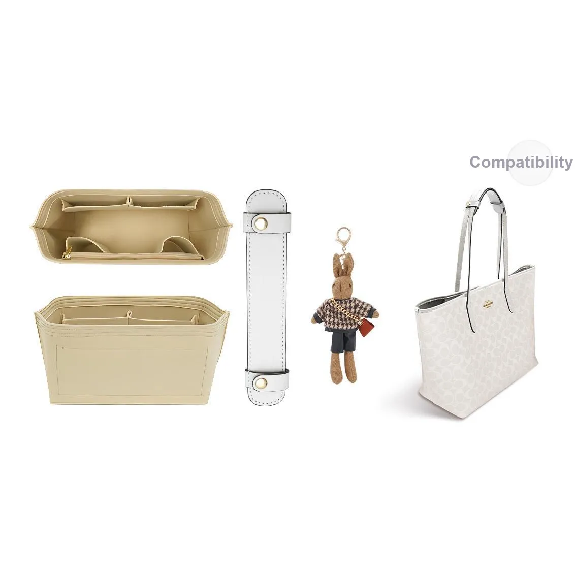 Lan Bao Fan Микрофибра Вельветовая Сумка Аксессуар Женский Экрю