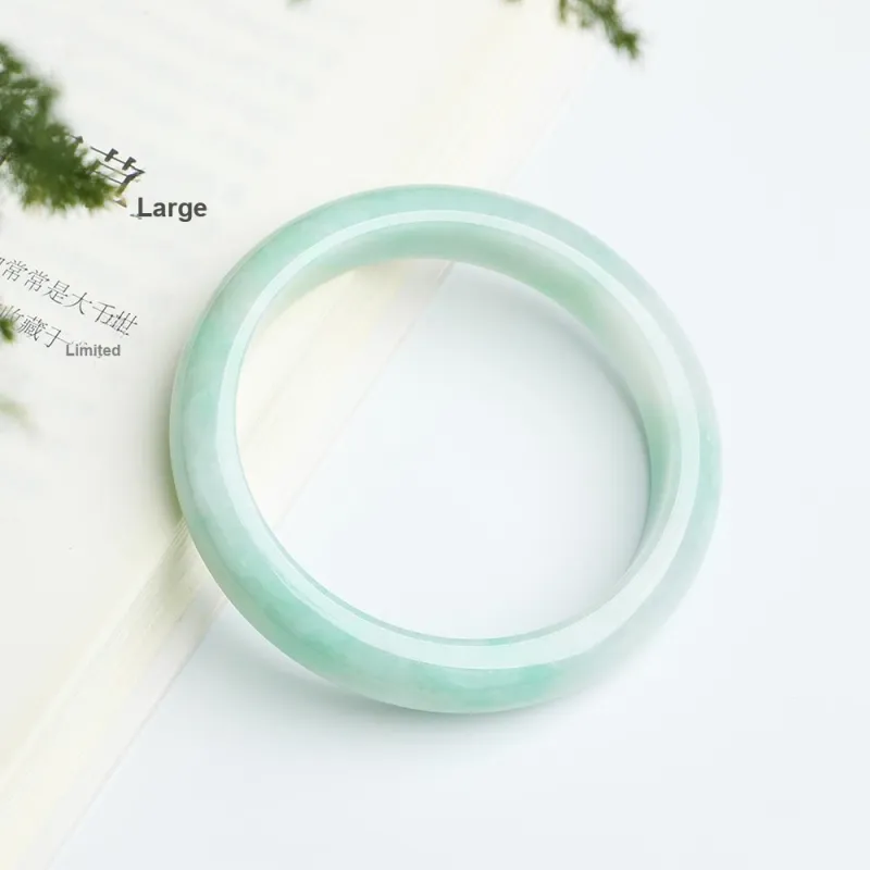 Bubble Scallops Glutinous Jade Jadeite Bangles Women's-3