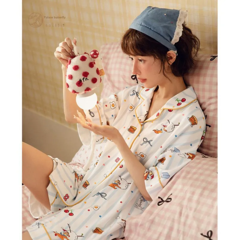 Gongdie x Disney Pajama Set Women's White-2