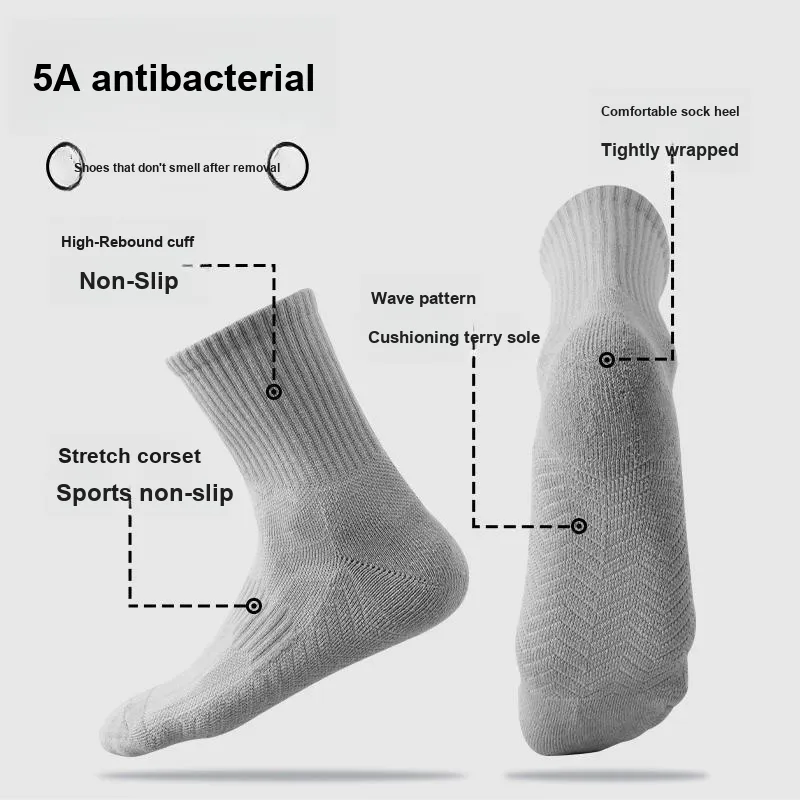 ZEROIN Mid-Calf Socks Men's 4 Pack-4