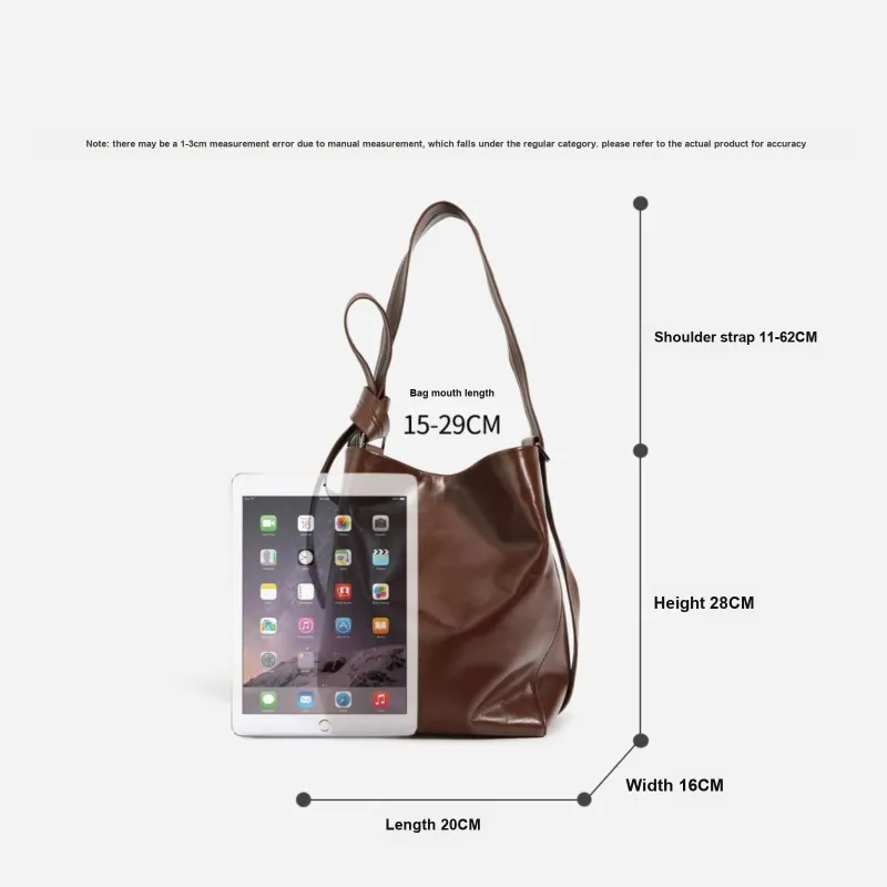 COURONNE Top Grain Cow Leather Crossbody Bag, Bucket Bag, Shoulder Bag Regular Women's Multicolor-6