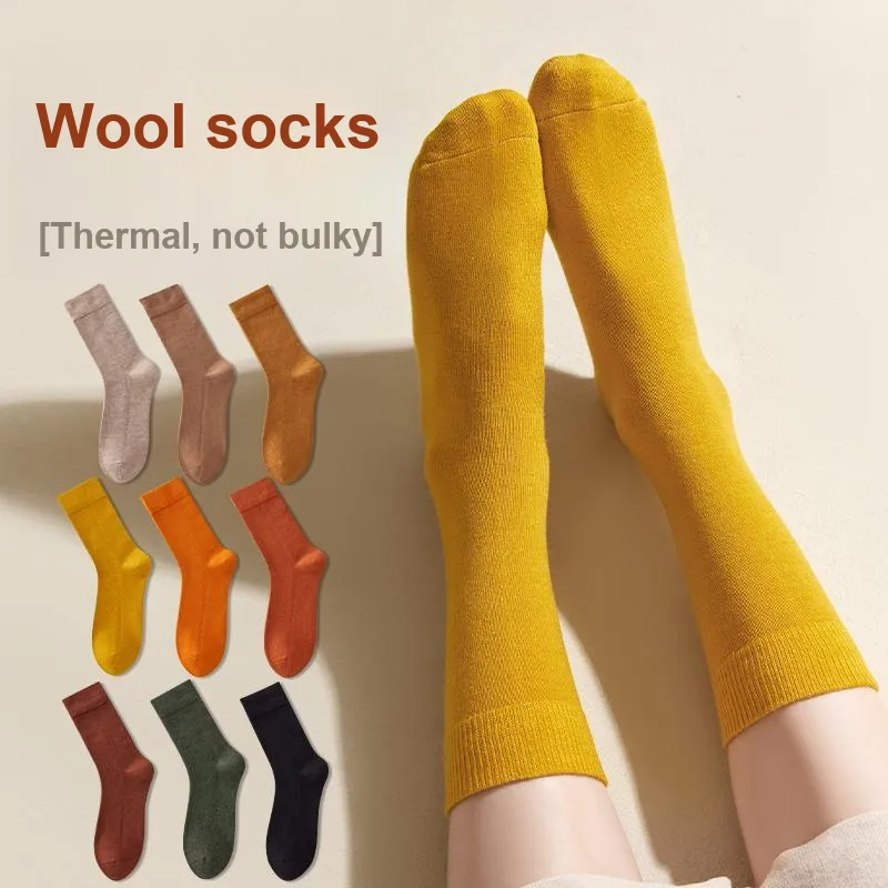 MIIOW Mid Calf Socks Women's 5 Pack-1