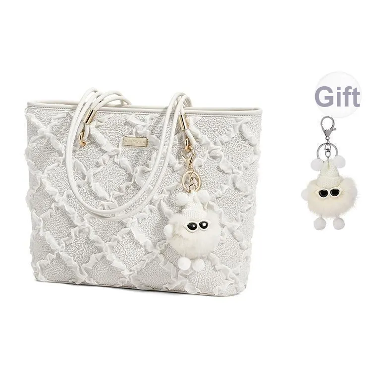 ST SAT Сумка через плечо из синтетической кожи сумка для покупок сумка-тоут сумка для ноутбука женская белая