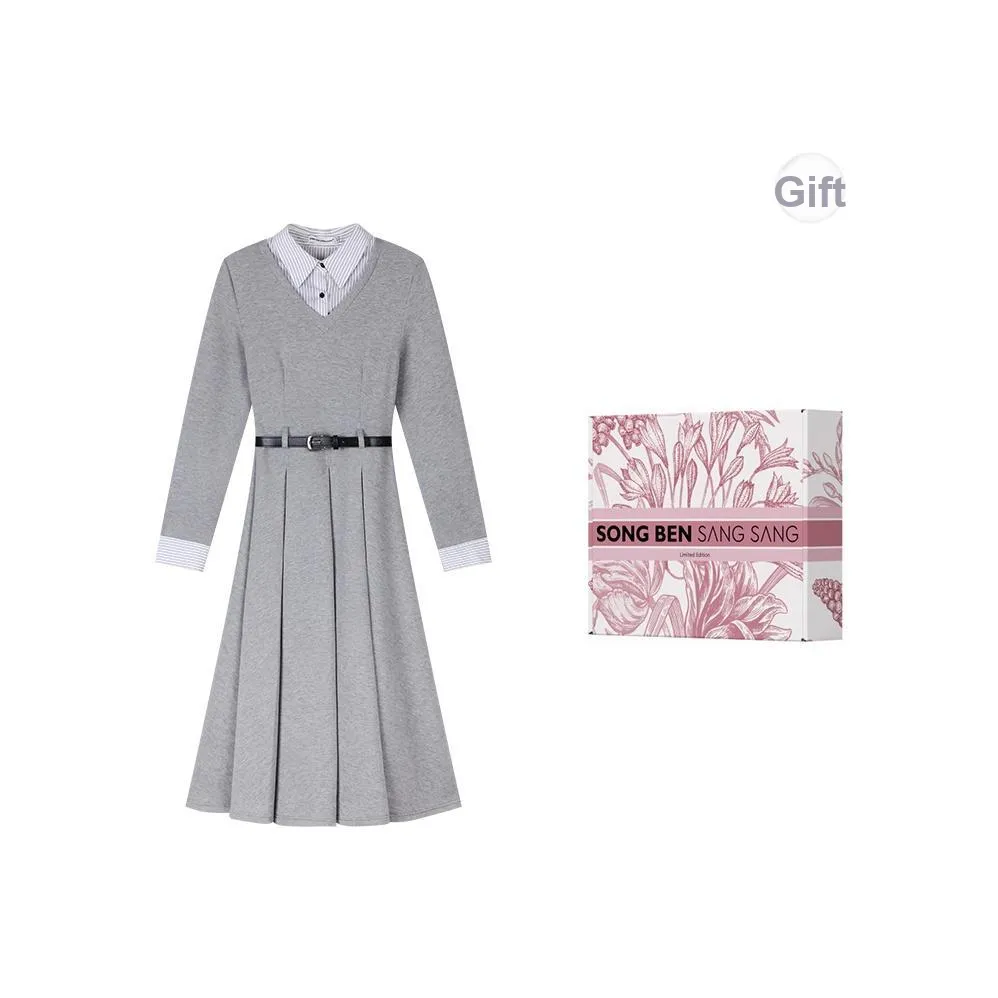 Sorrow Matsumoto Осенне-зимний Удобный Длинный Рукав Платье Женское