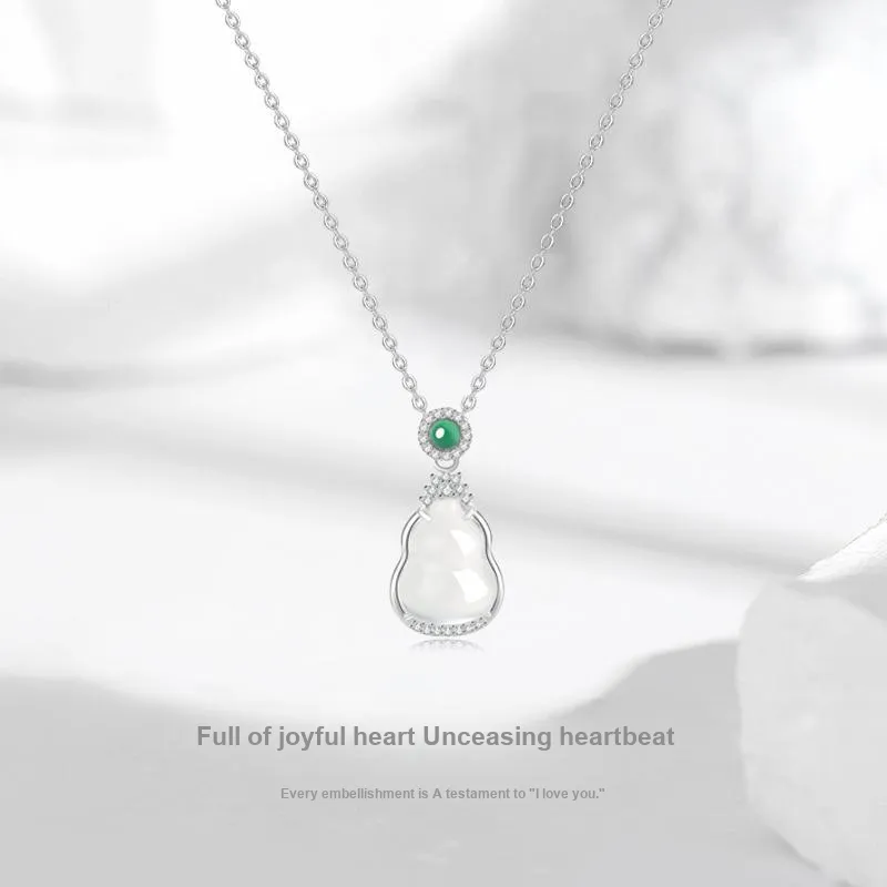JUICY GRAPE Chalcedony Jade Necklaces Women's-1