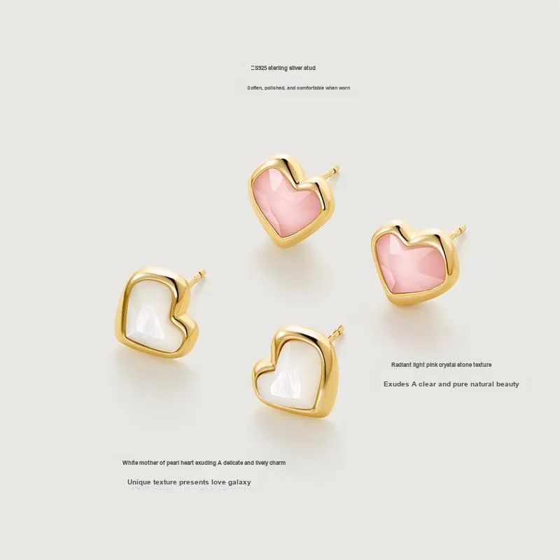 Amber Lollipop Shell Stud Earrings Women's-9