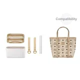 White (Multi-Compartment) DuPont Paper Liner+Beige Abrasion-Resistant Buckle[Includes Protective Ring]
