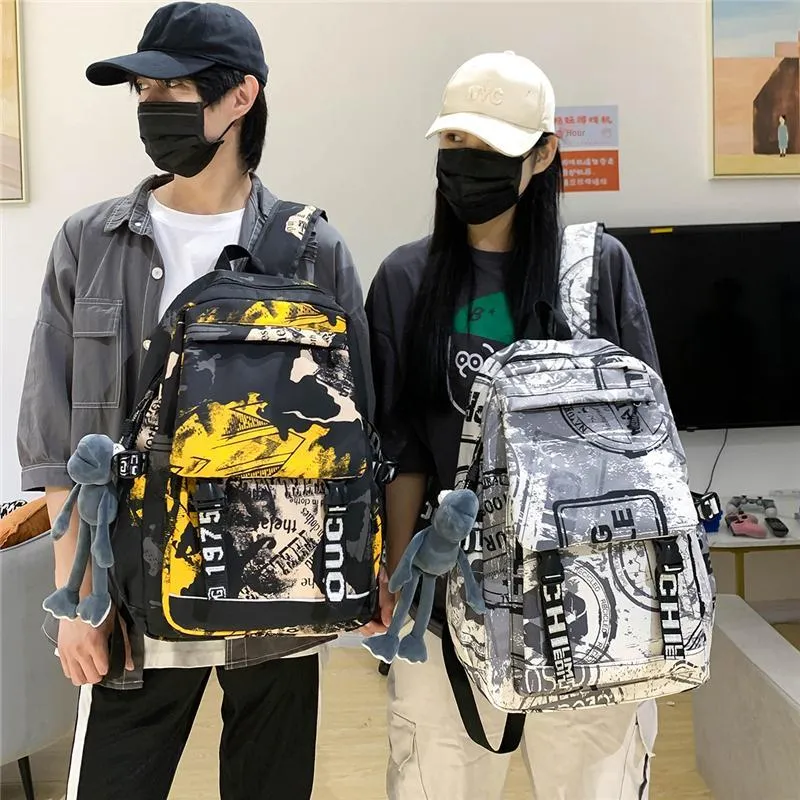 PULEWEI Nylon Backpack Unisex Multicolor-15