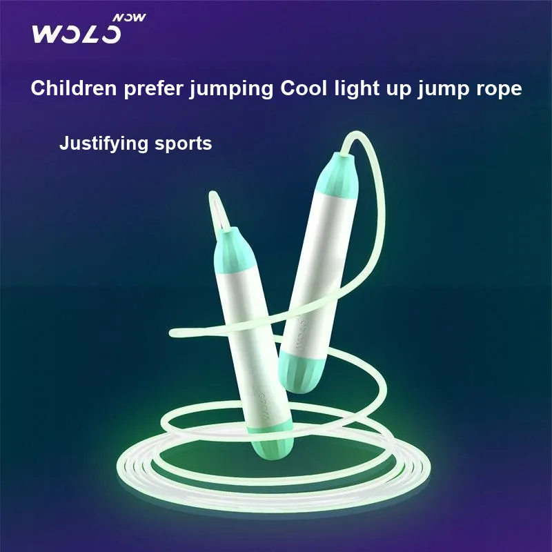 WOLONOW Casual Entertainment Non Countable Jump Ropes Kids Controller Plastic 3m Green-1