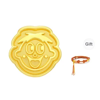 CHOW TAI SENG Wrist Beauty Series Gold Bracelet Unisex